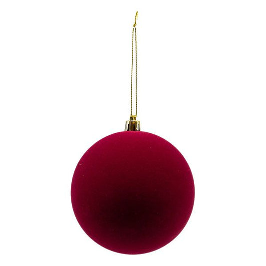 Burgundy Velvet Ball 10cm