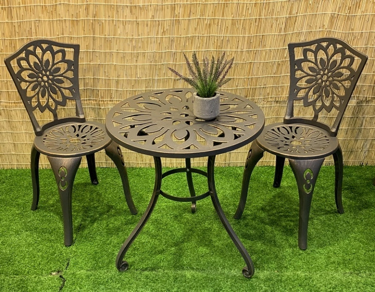 Cast Iron Garden Setting Flower Emerson's on main Asian Importers