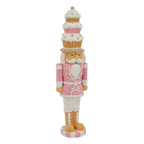 Pink Gingerbread Nutcracker LED 46cm