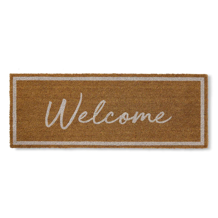Welcome White Doormat 45x120cm