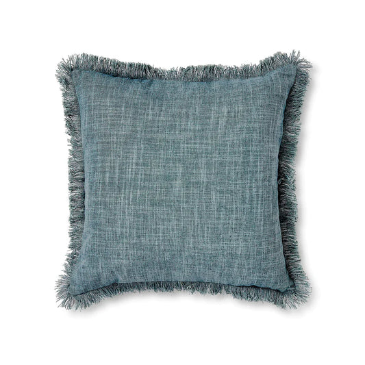 Eli Fringe Blue Cushion
