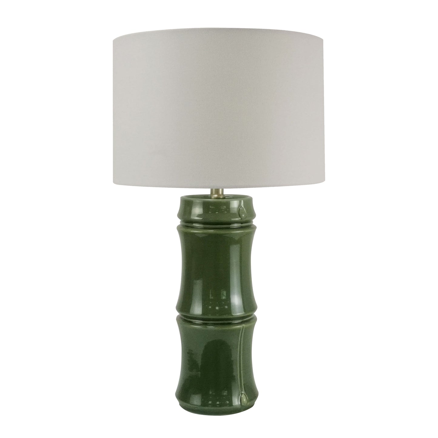 Maison Ceramic Olive Bamboo Shape Lamp