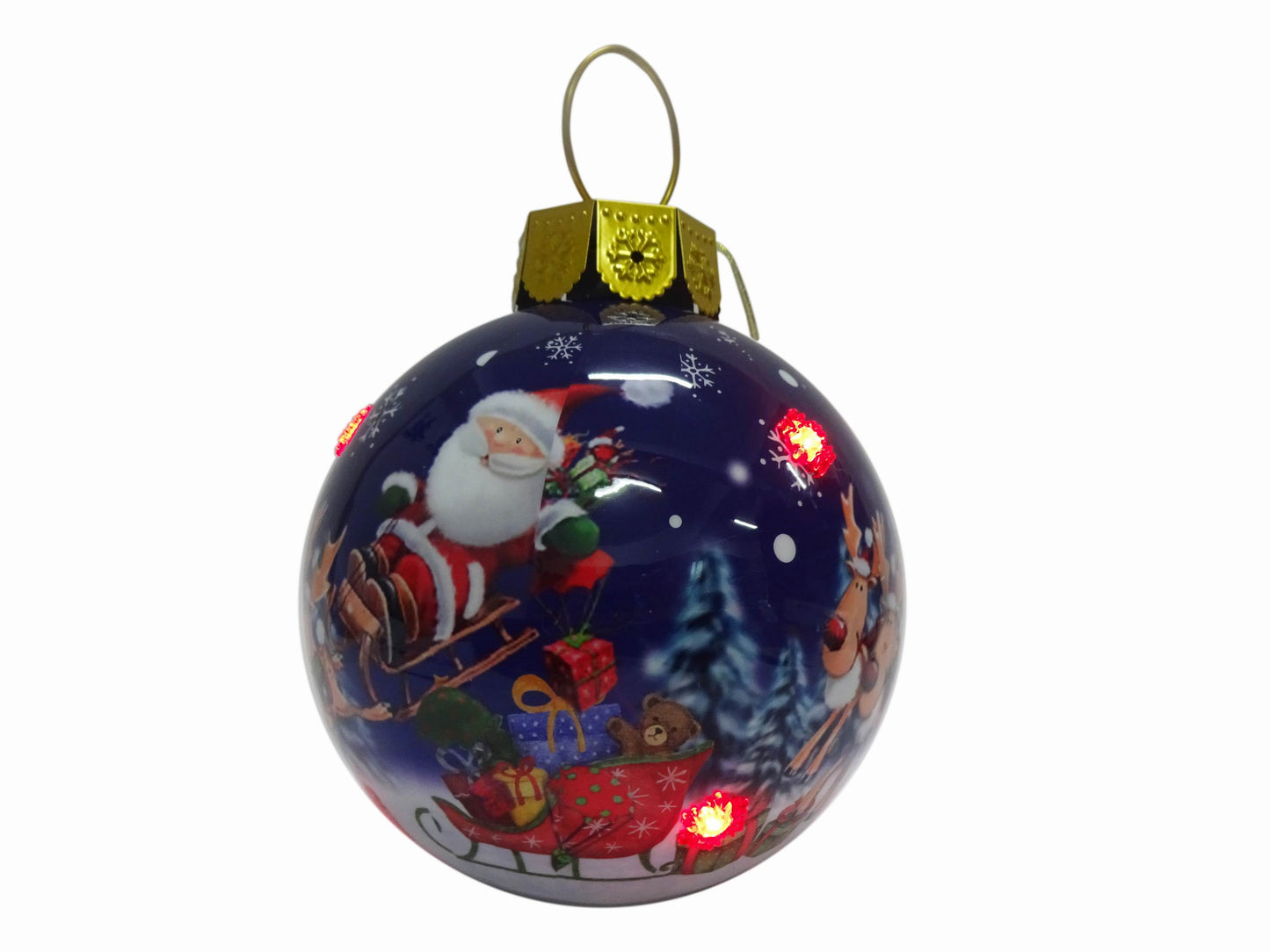 Sleigh Gloss Ball Led 20cm