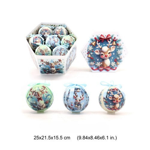 Bauble Box Deer 7.5cm x 14