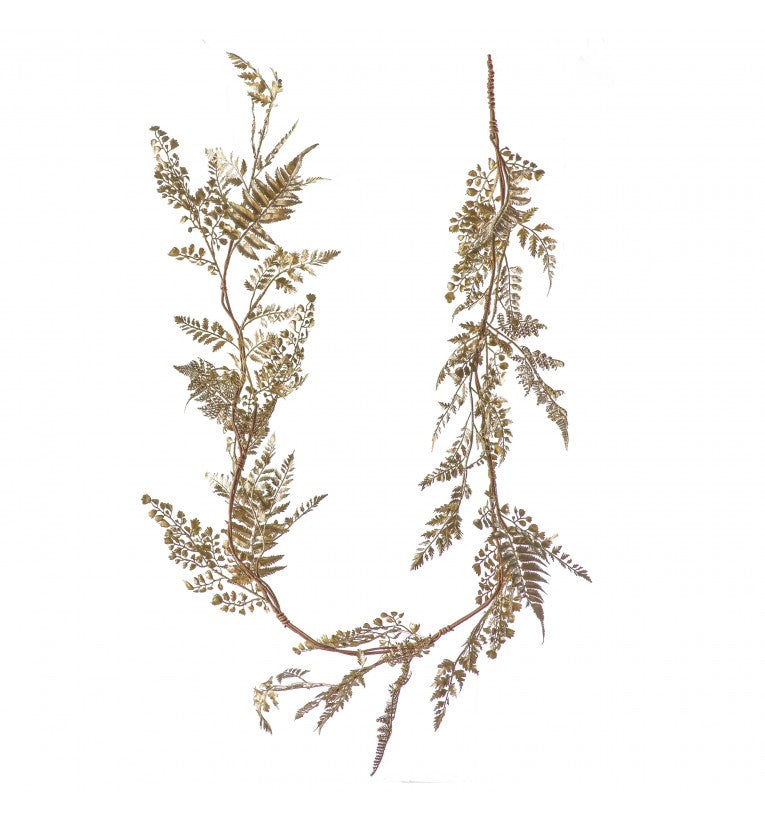 Morgan Leaf Garland Champagne