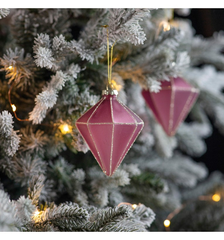 Damson Diamond Baubles
