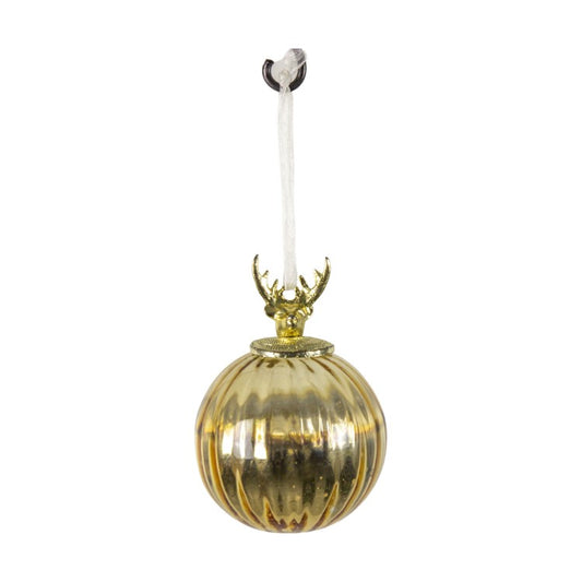 Maurice Stag Gold Bauble 75mm