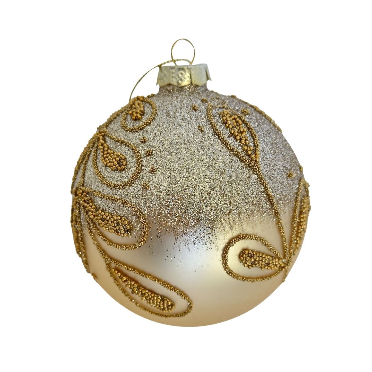Gold Leaf Ball Bauble