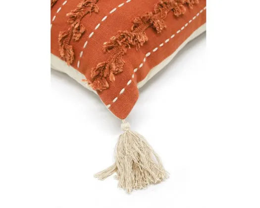 Xavier Embroidered Cushion Rust 35X50cm