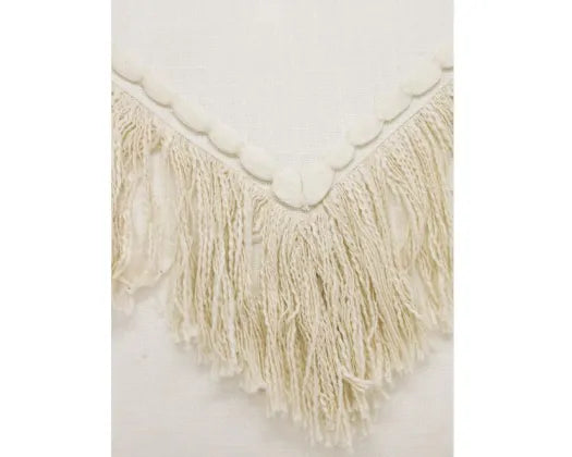 Santana Embroidered Cushion Ecru 45cm