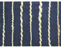 Eilish Embroidered Cushion Navy/Jute
