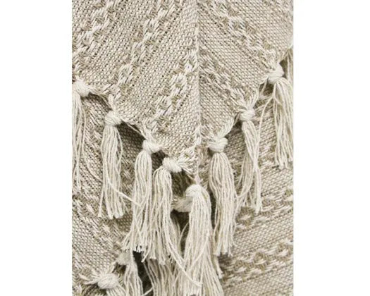Carly Cotton Throw Natural