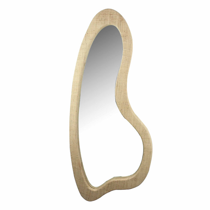 Spartan Organic Raffia Wall Mirror