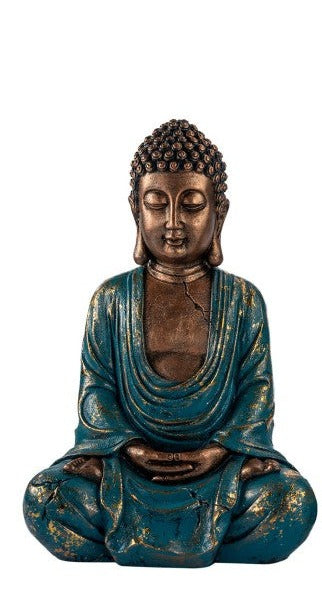 Blue Gold Rulai Buddha 30cm 1