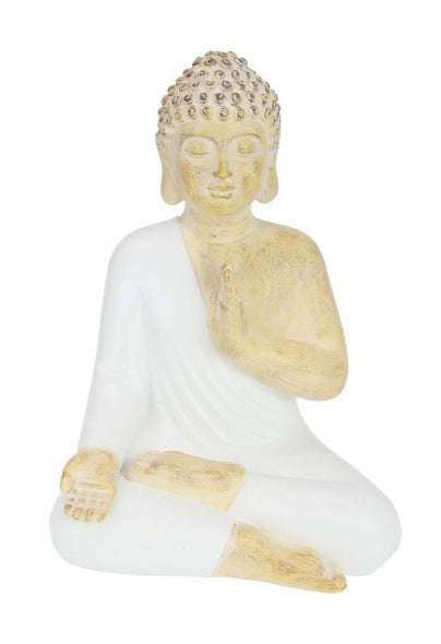 White Natural Buddha 20 cm 2