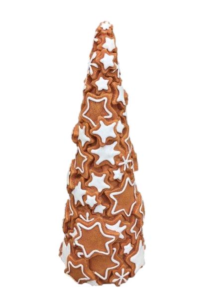 Led Iced Gingerbread Tree 30cm