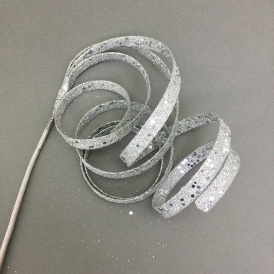Silver Spiral Curl Pick