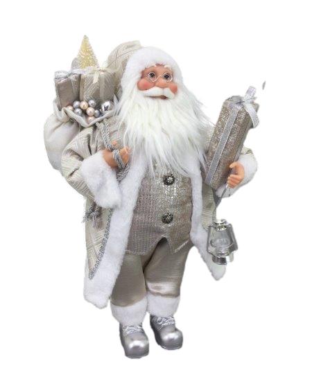 Silver Santa 45cm