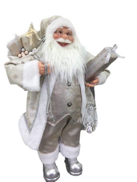 Silver Santa 60cm