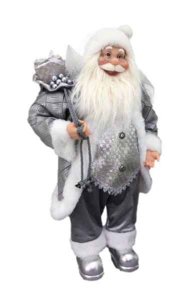 Silver Grey Santa 60 cm