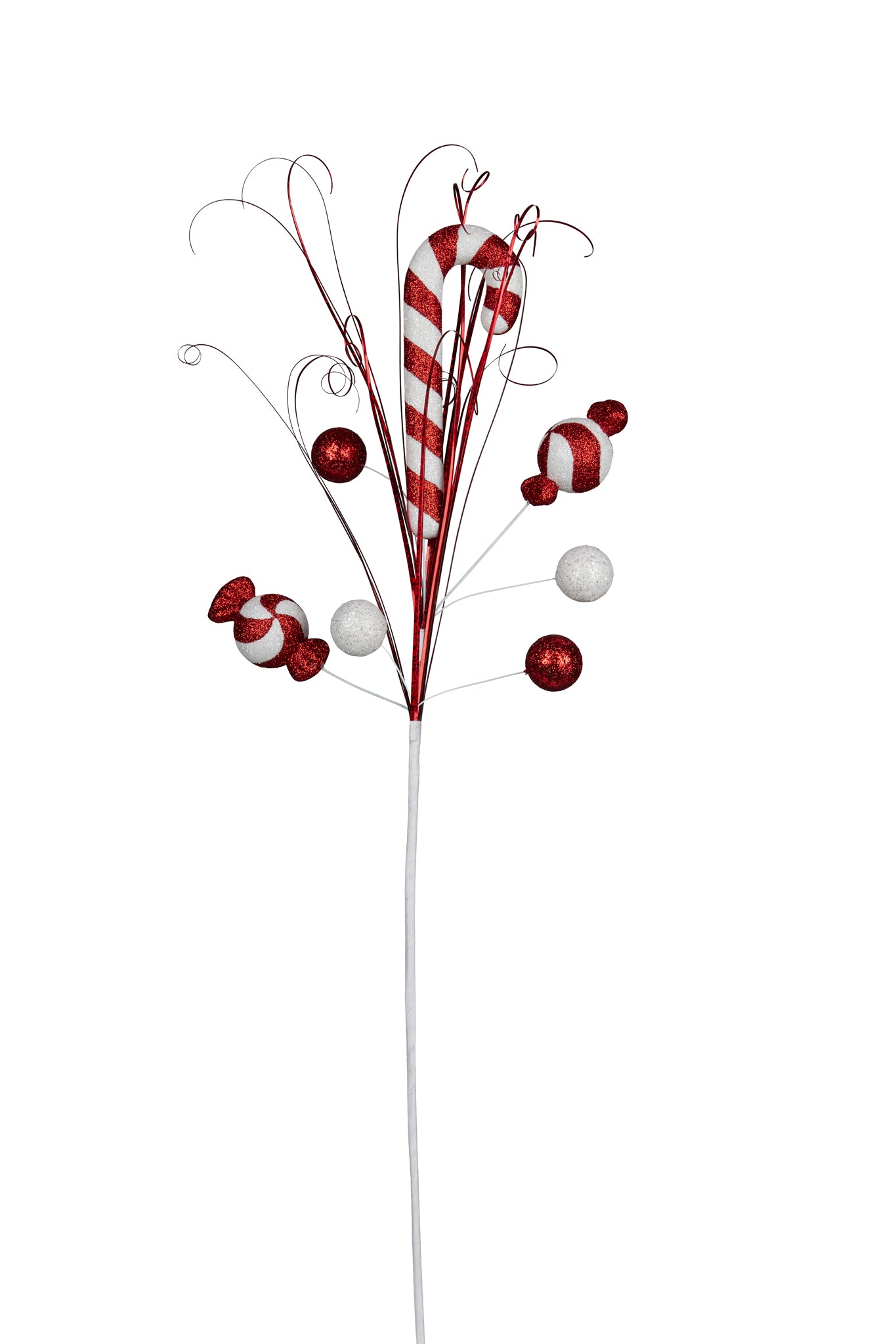 Candy Cane Spray Red and White