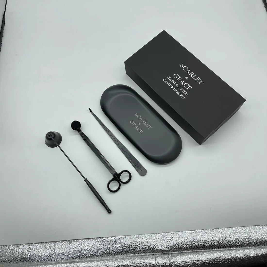 Matte Black Candle Care Kit