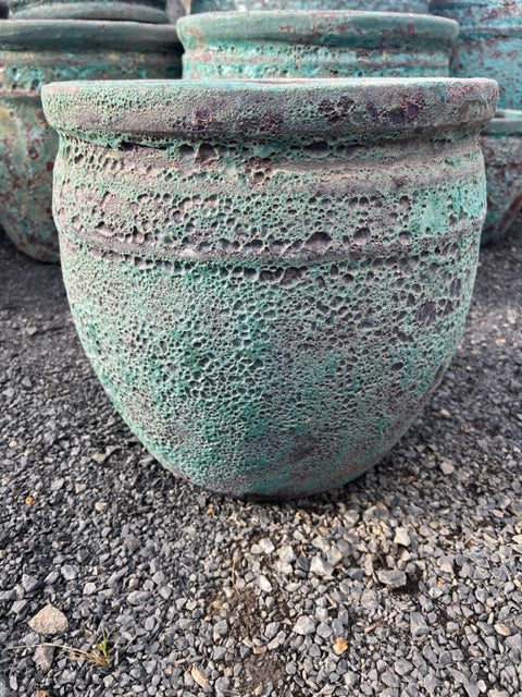 Green Lava Coin Pot Xsmall