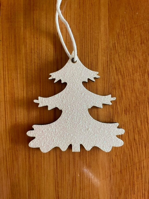 White Glitter Tree Deco 2