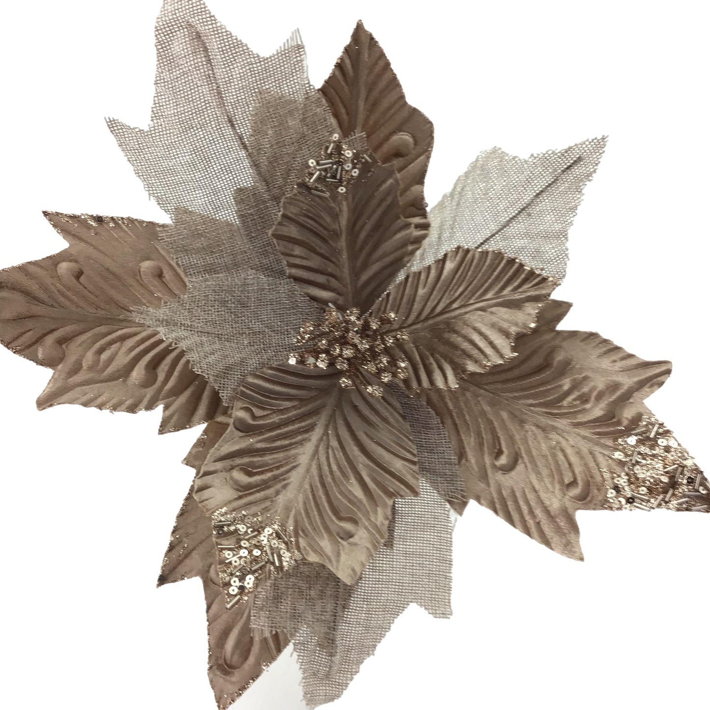 Gold Poinsettia 37cm