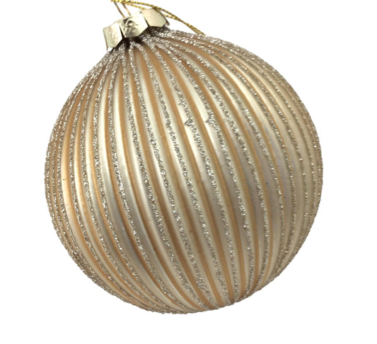 Champagne Striped Ball
