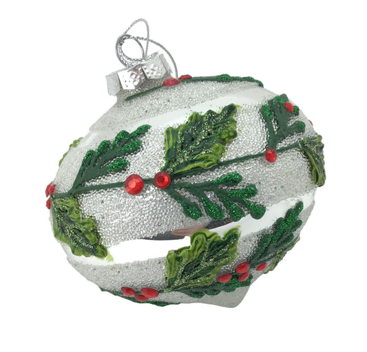 Holly Drop Bauble