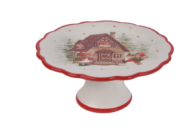 Christmas Scene Cake Stand