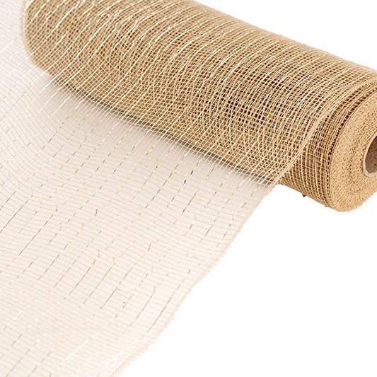 Narrow Champagne Mesh 25cm x 9m