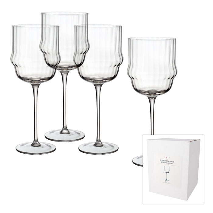 Spade Wine Glass Set 4