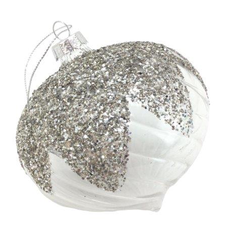 Silver Encrusted Drop Hanging Ornament