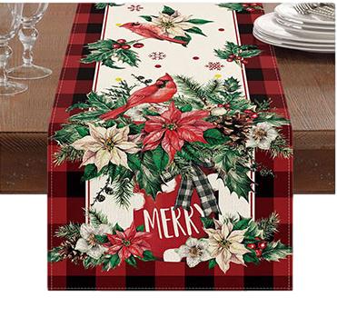 Poinsettia Table Runner
