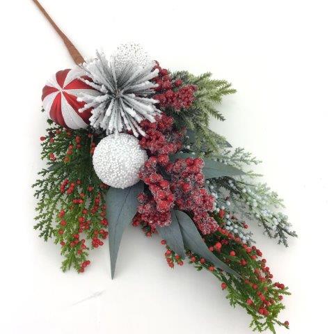 Peppermint Berry Spray Pick