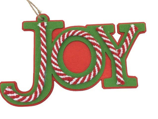 Red Green White Joy Hanging Ornament
