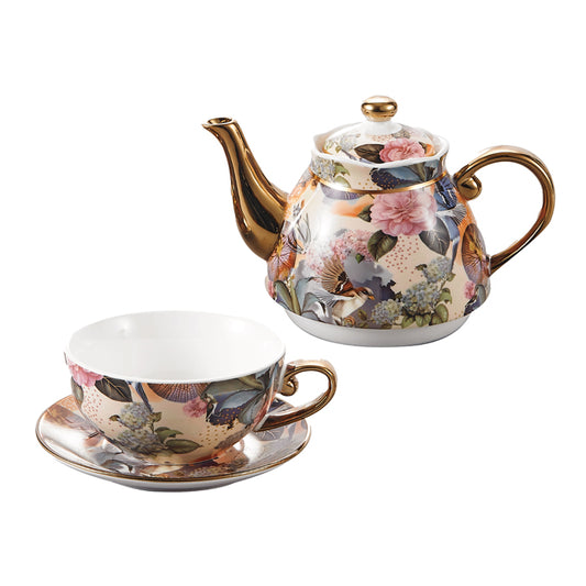 Milano China Tea for One Blue Hydrangea