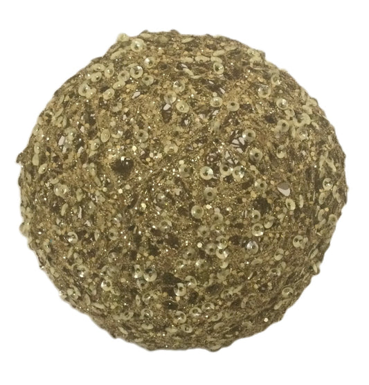 Gold 20cm Glitter Ball
