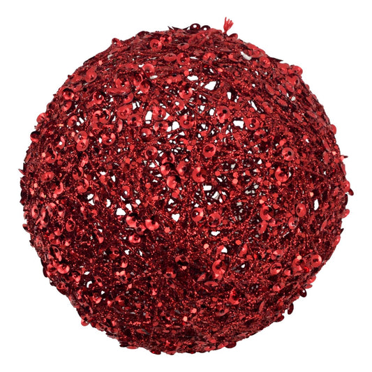 Red 20cm Glitter Ball