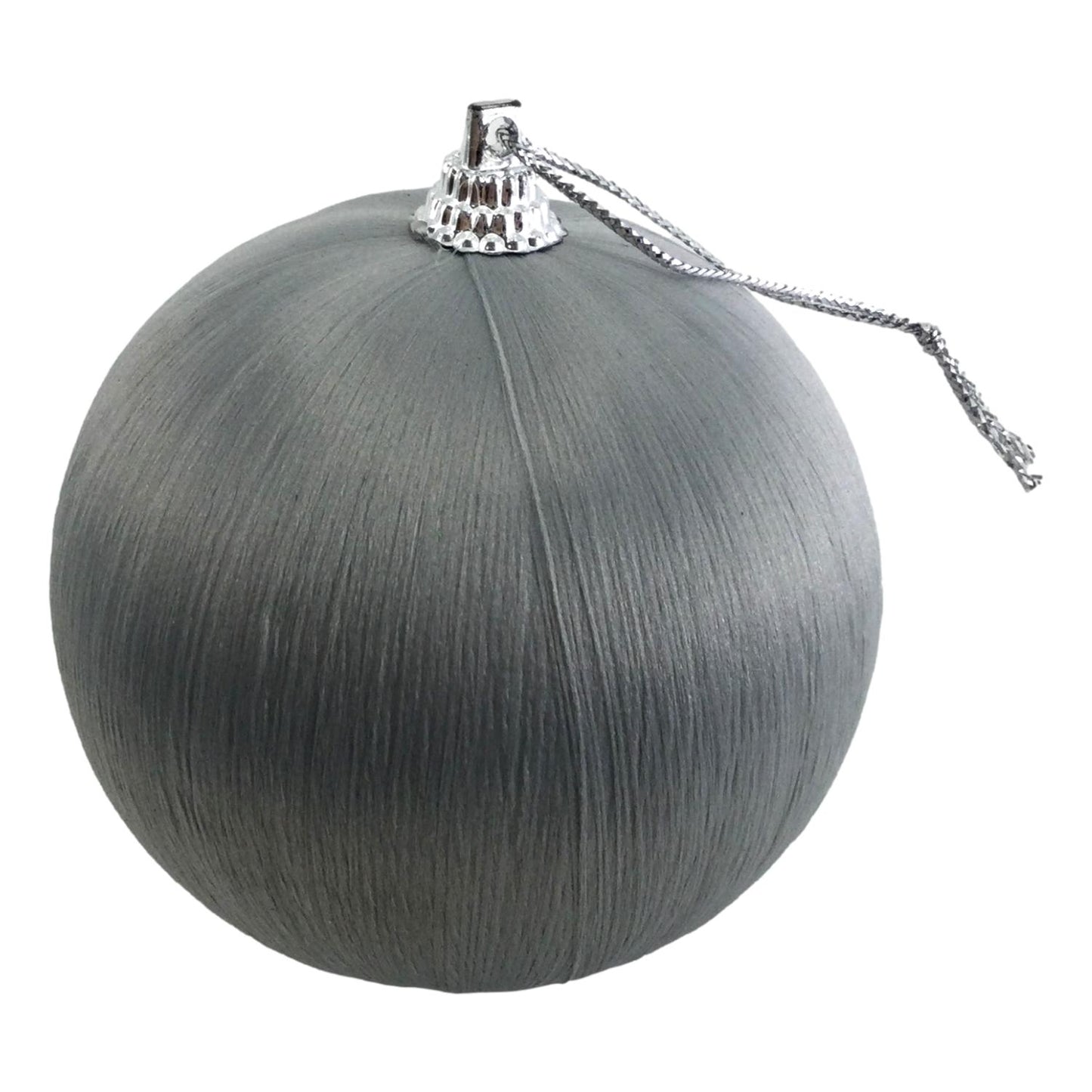 Grey Silk Ball 8cm Box of 6