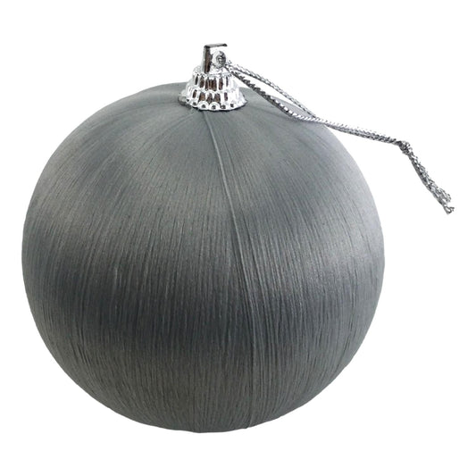Grey Silk Ball 8cm Box of 6