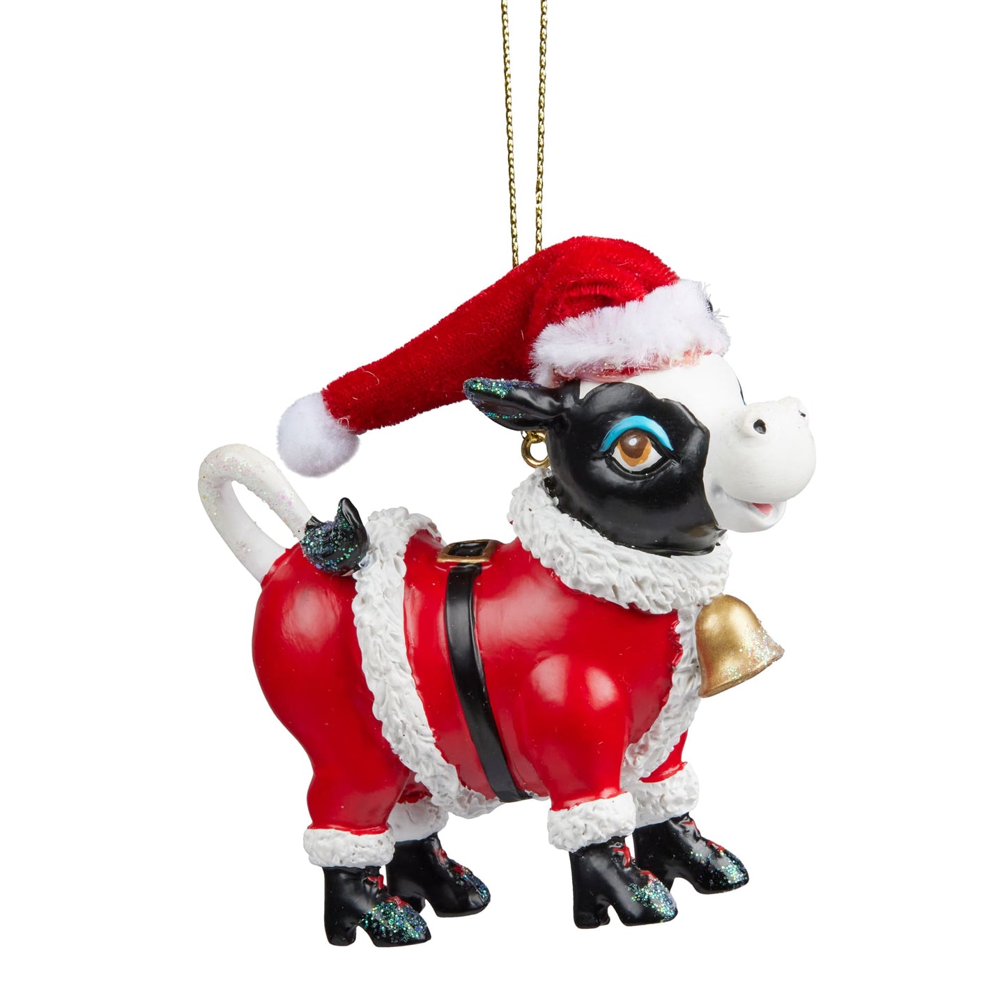 Cow in Santa Suite 8cm