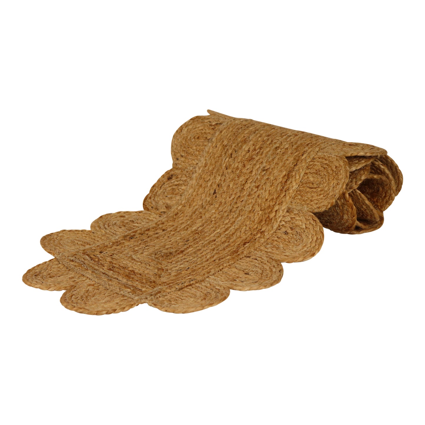 Scallop Jute Table Runner