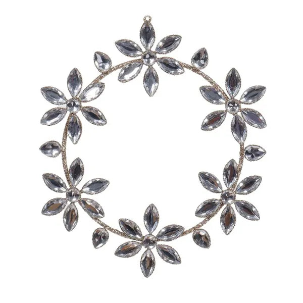 Champagne Silver Flower Wreath