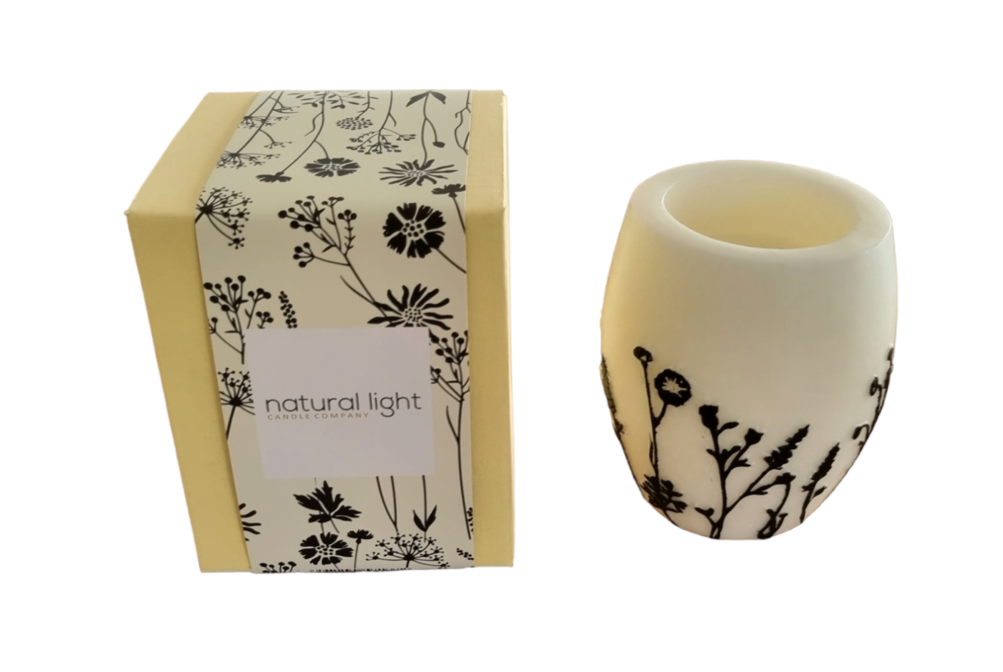 Wildflower 4" Hurricane White/Black