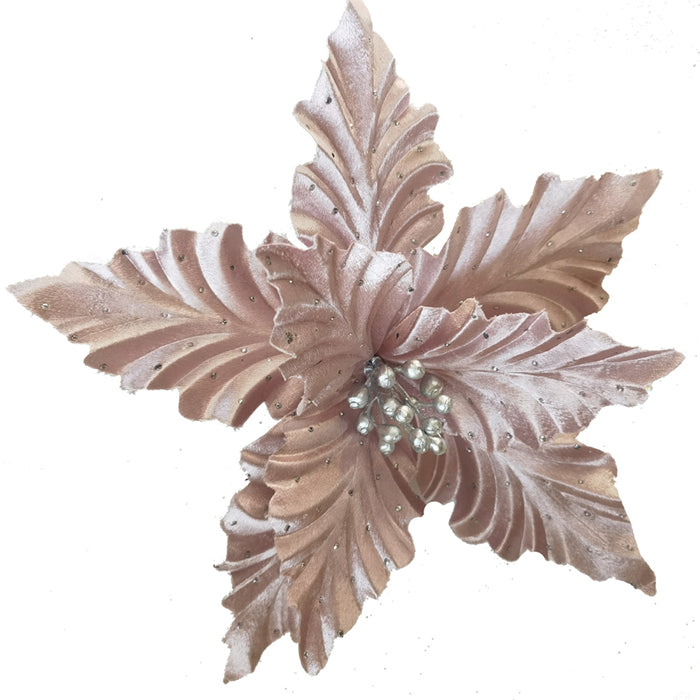 Poinsettia Shiny Musk Clip on