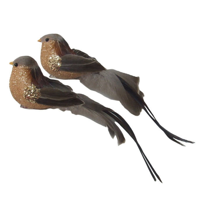 Clip on Bird Natural Copper