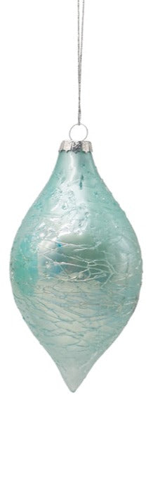 Light Teal Bauble Long Drop